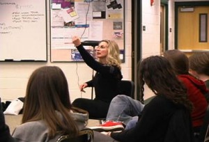 Katherine Edison teaching students